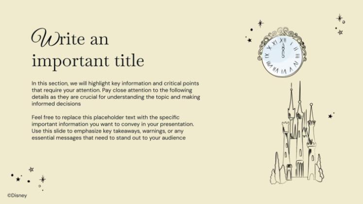 Plantilla de presentación Cenicienta