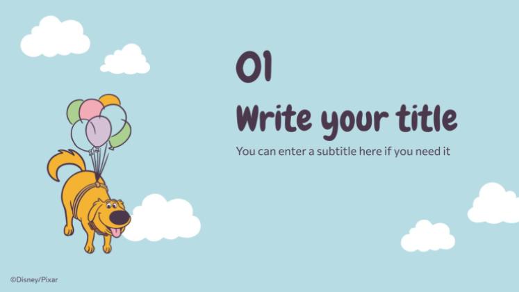 Modelo de apresentação Up