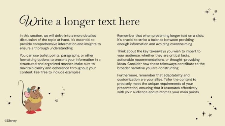 Plantilla de presentación Cenicienta