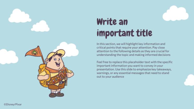 Modelo de apresentação Up