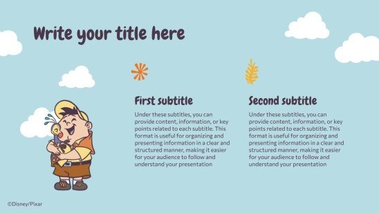 Modelo de apresentação Up