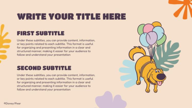 Modelo de apresentação Up