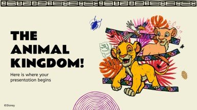 Plantilla de presentación El Rey León