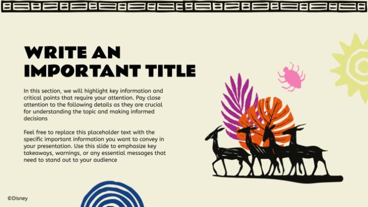 Plantilla de presentación El Rey León