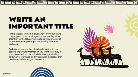 Plantilla de presentación El Rey León