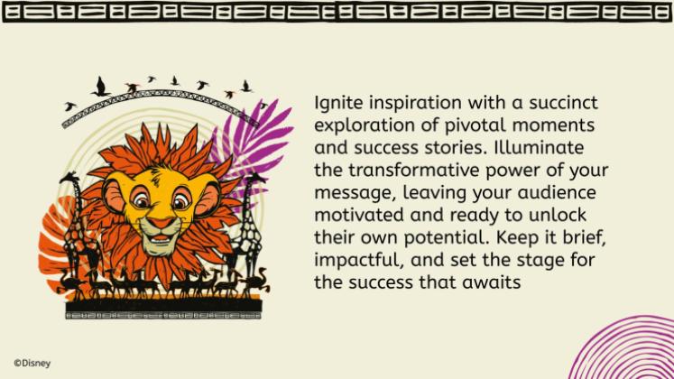 Plantilla de presentación El Rey León