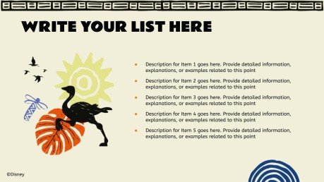 Plantilla de presentación El Rey León