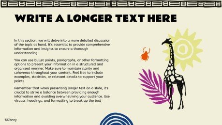 Plantilla de presentación El Rey León