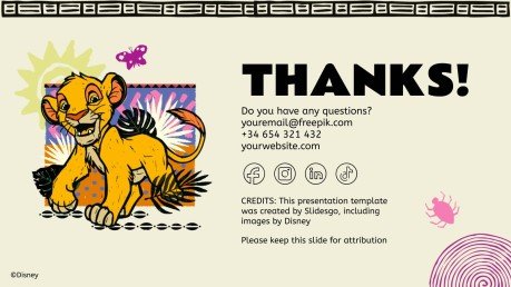 Plantilla de presentación El Rey León