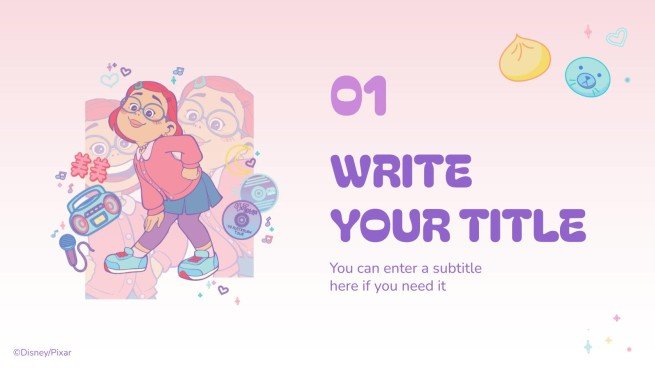 Modelo de apresentação Red: crescer é uma fera