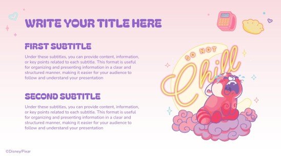 Modelo de apresentação Red: crescer é uma fera