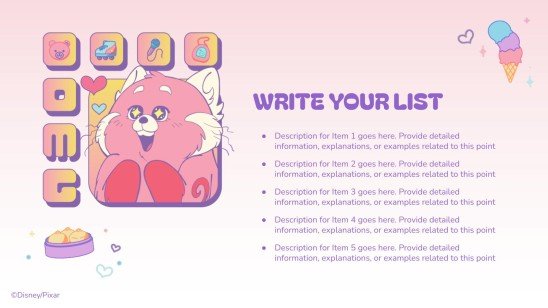 Modelo de apresentação Red: crescer é uma fera