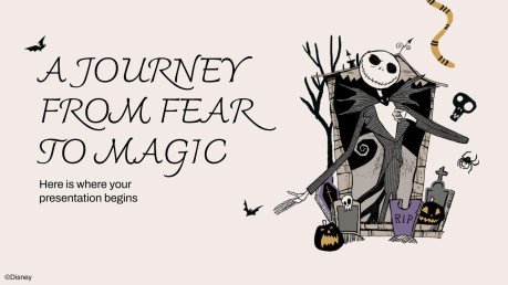 Modelo de apresentação O Estranho Mundo de Jack: Espírito de Halloween