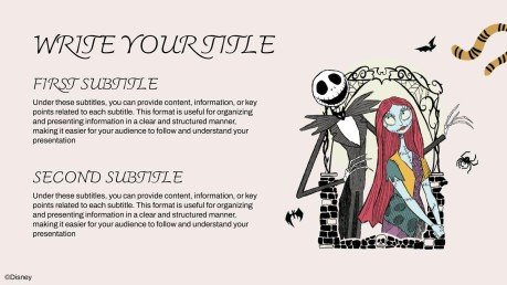 Modelo de apresentação O Estranho Mundo de Jack: Espírito de Halloween