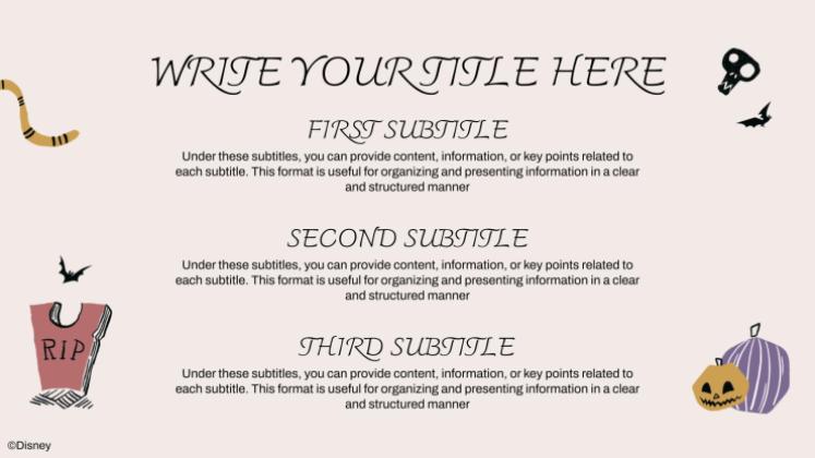 Modelo de apresentação O Estranho Mundo de Jack: Espírito de Halloween