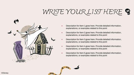 Modelo de apresentação O Estranho Mundo de Jack: Espírito de Halloween