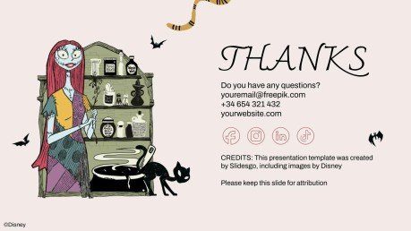 Modelo de apresentação O Estranho Mundo de Jack: Espírito de Halloween