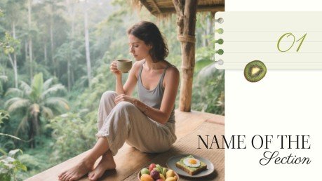 Informations sur la nutrition au quotidien Modèles de présentation