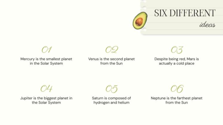 Informations sur la nutrition au quotidien Modèles de présentation