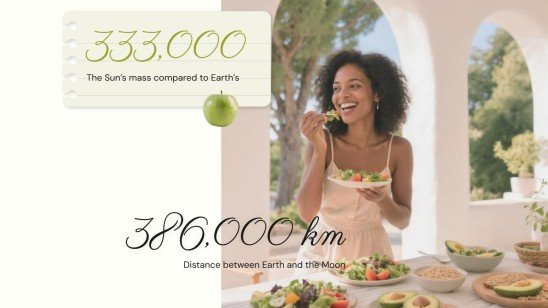 Informations sur la nutrition au quotidien Modèles de présentation