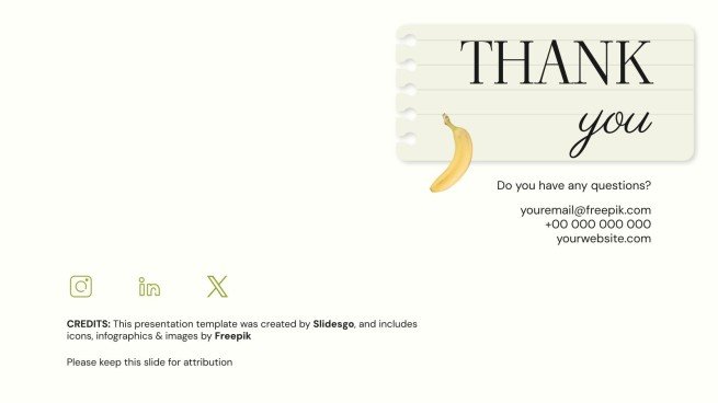 Informations sur la nutrition au quotidien Modèles de présentation