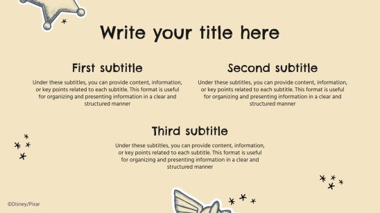 Toy Story presentation template 