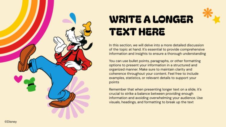 Plantilla de presentación Mickey Mouse y sus amigos