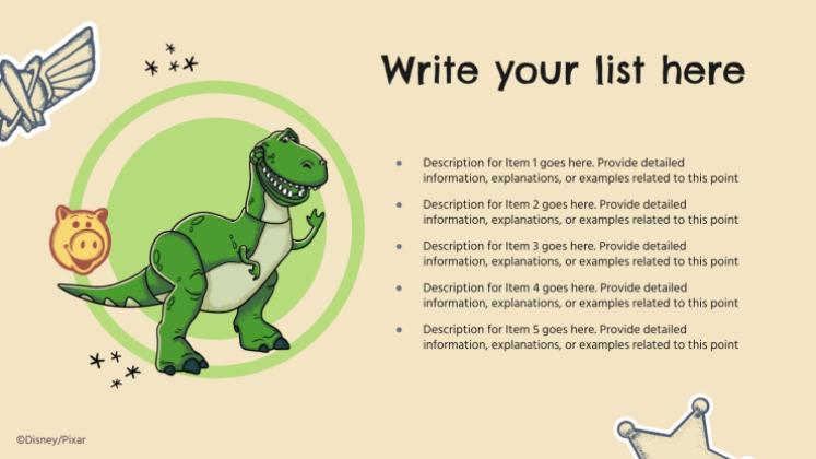 Toy Story presentation template 