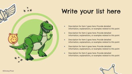 Toy Story presentation template 