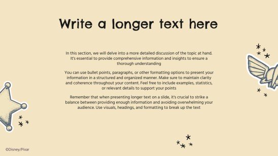 Toy Story presentation template 