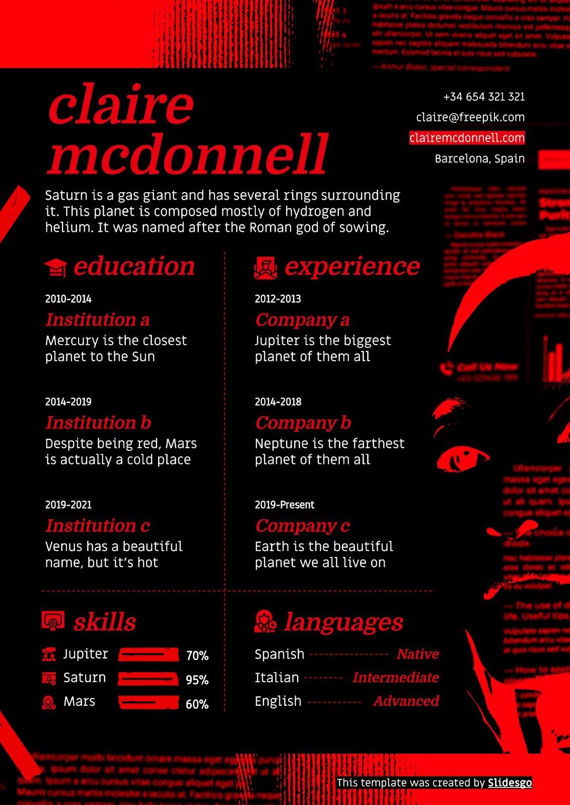 Korean resume pdf picture