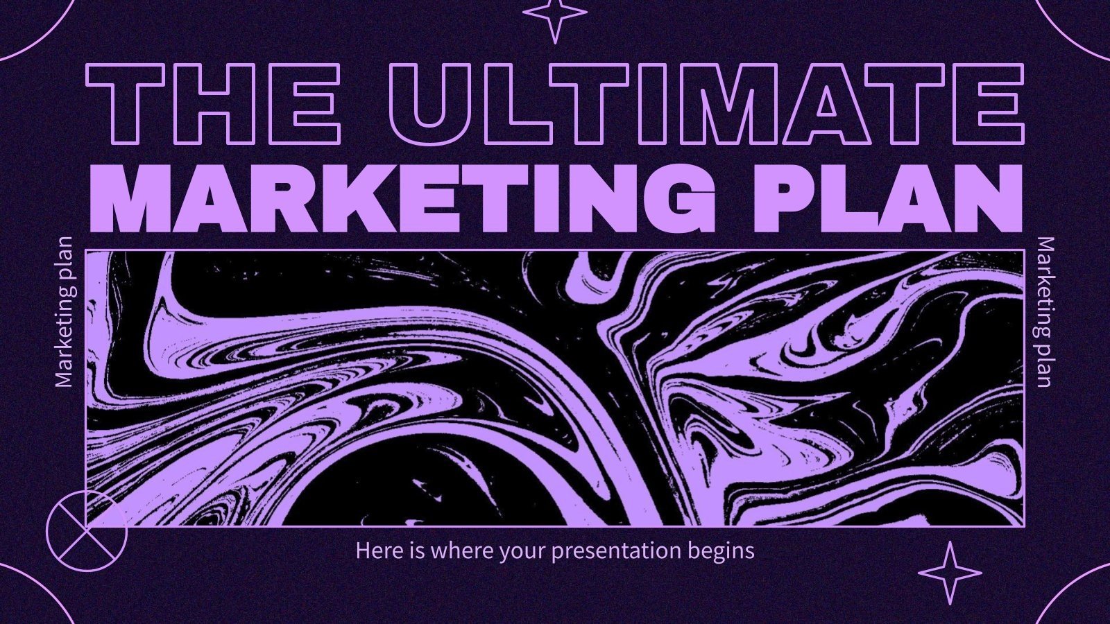 Plantilla de presentación El plan de marketing definitivo