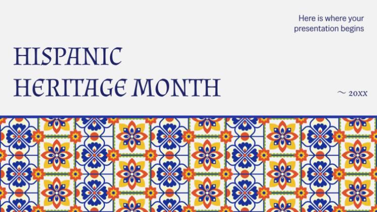 Hispanic Heritage Month presentation template 