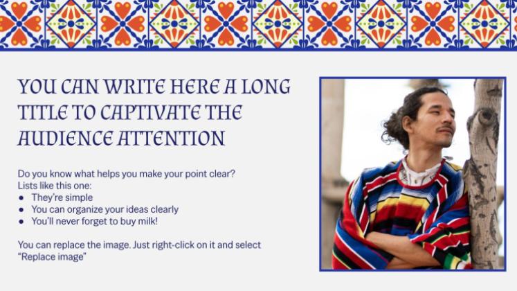 Hispanic Heritage Month presentation template 
