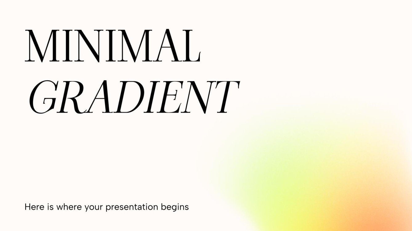 Free Minimalist Google Slides themes and PowerPoint templates