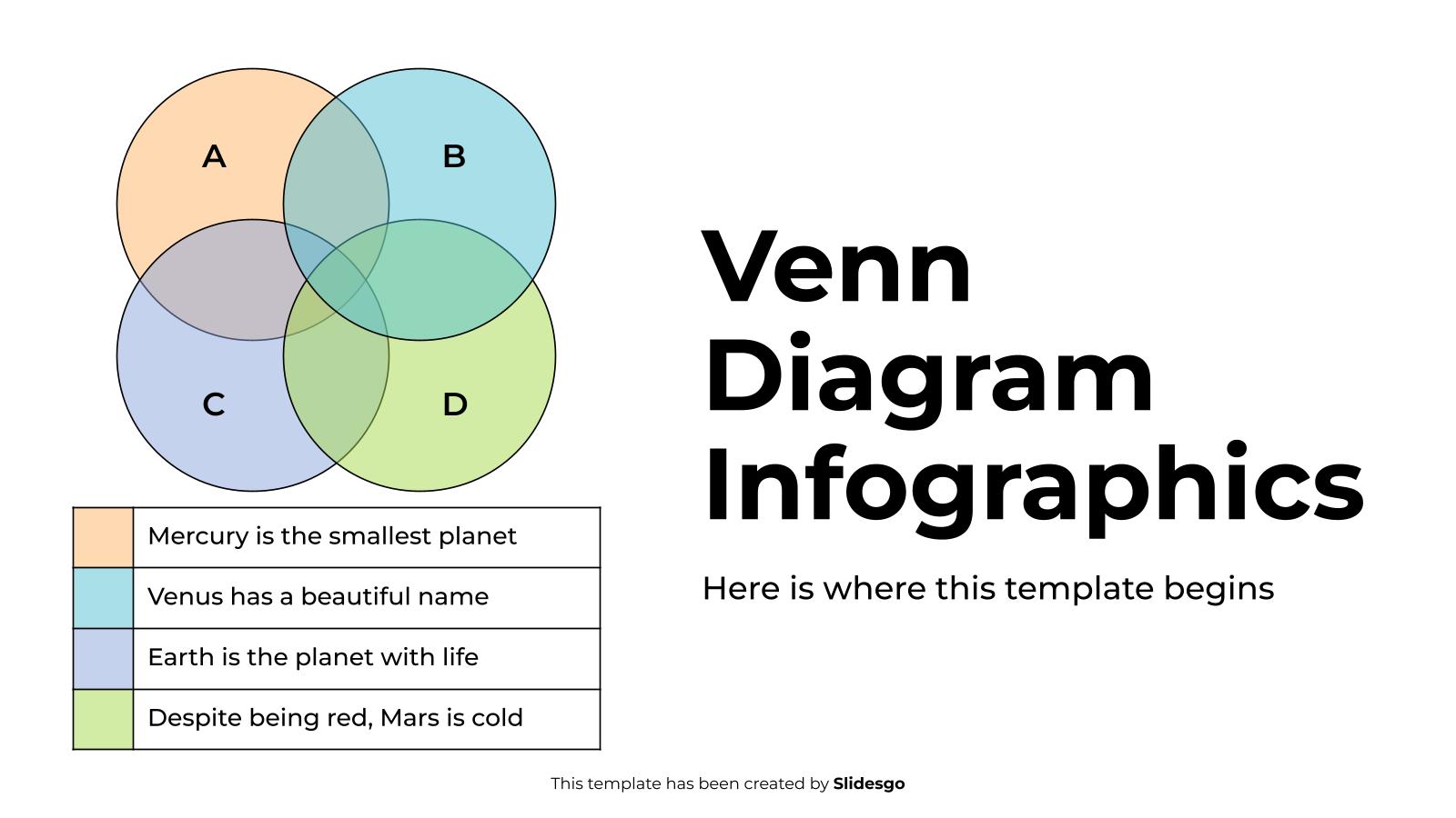 Venn Diagram Infographics presentation template 