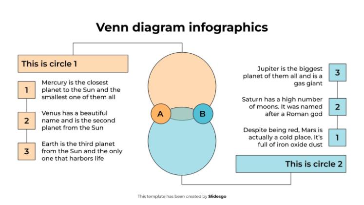 Venn Diagram Infographics presentation template 