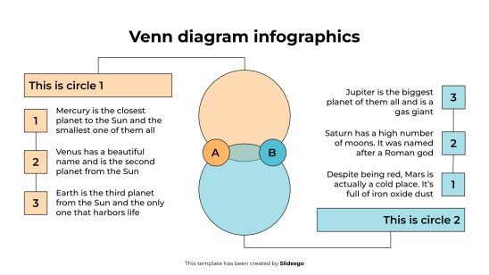 Venn Diagram Infographics presentation template 