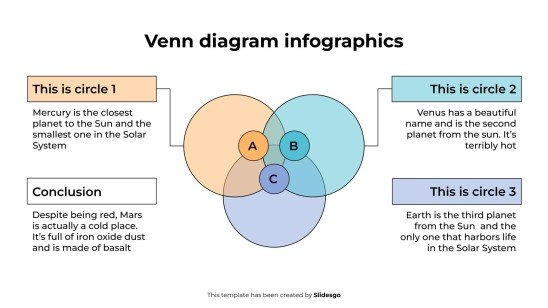 Venn Diagram Infographics presentation template 