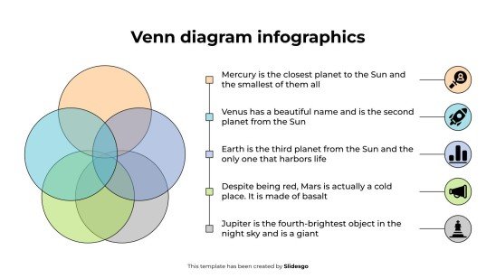 Venn Diagram Infographics presentation template 