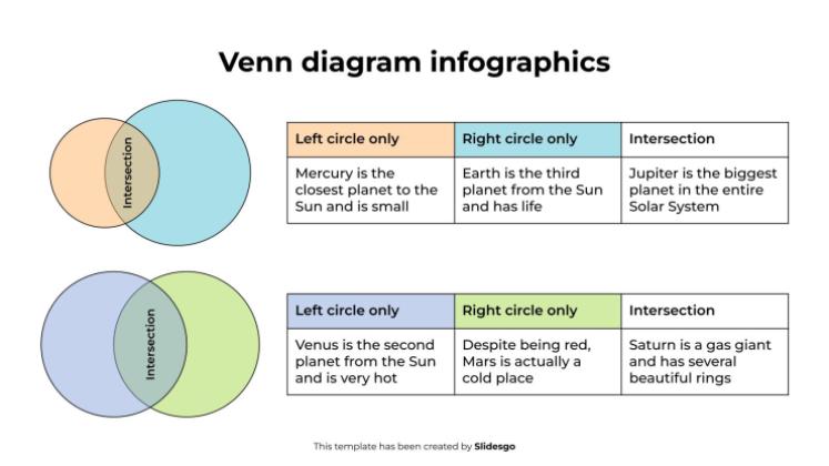 Venn Diagram Infographics presentation template 