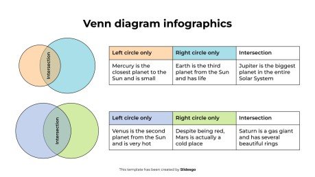Venn Diagram Infographics presentation template 