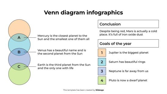 Venn Diagram Infographics presentation template 
