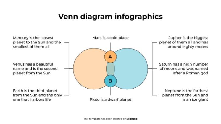 Venn Diagram Infographics presentation template 
