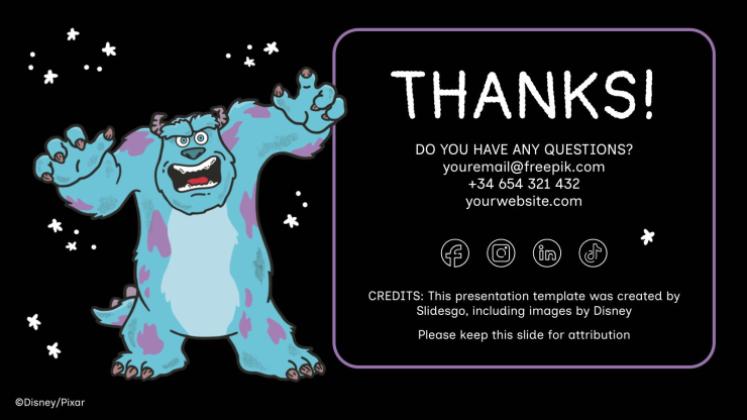 Modelo de apresentação Monstros S.A.