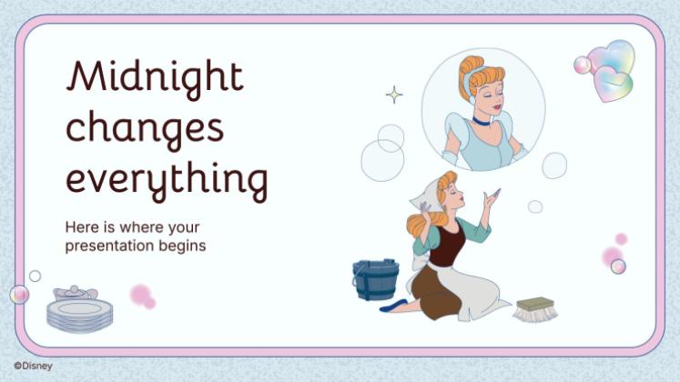 Modelo de apresentação Cinderela