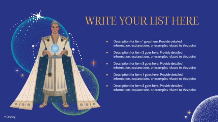 Modelo de apresentação Wish: Fazer um Desejo