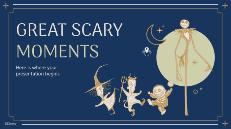 Modelo de apresentação O Estranho Mundo de Jack