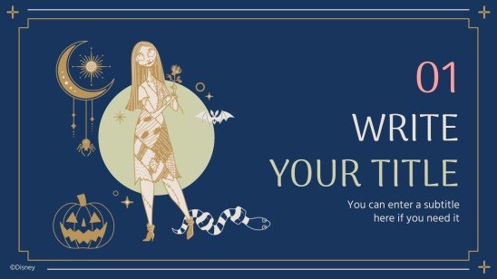 Modelo de apresentação O Estranho Mundo de Jack