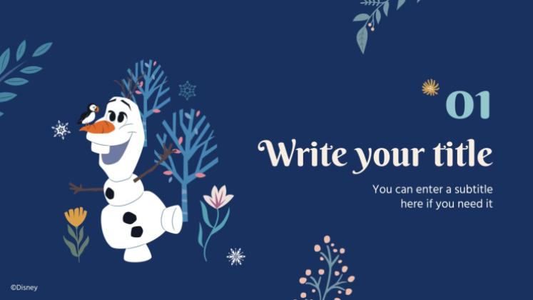 La Reine des neiges Modèles de présentation